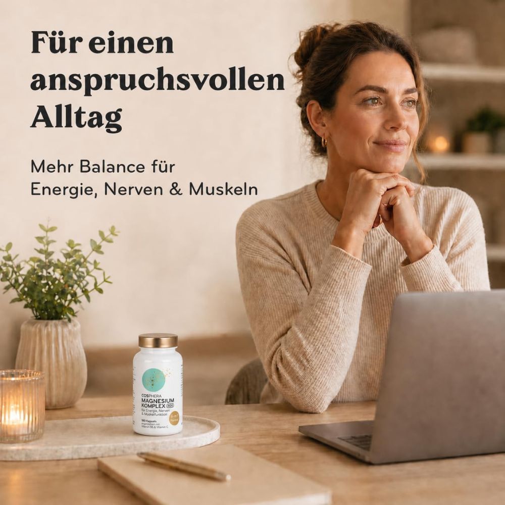 Cosphera | Magnesium Komplex 400 – 180 Kapseln