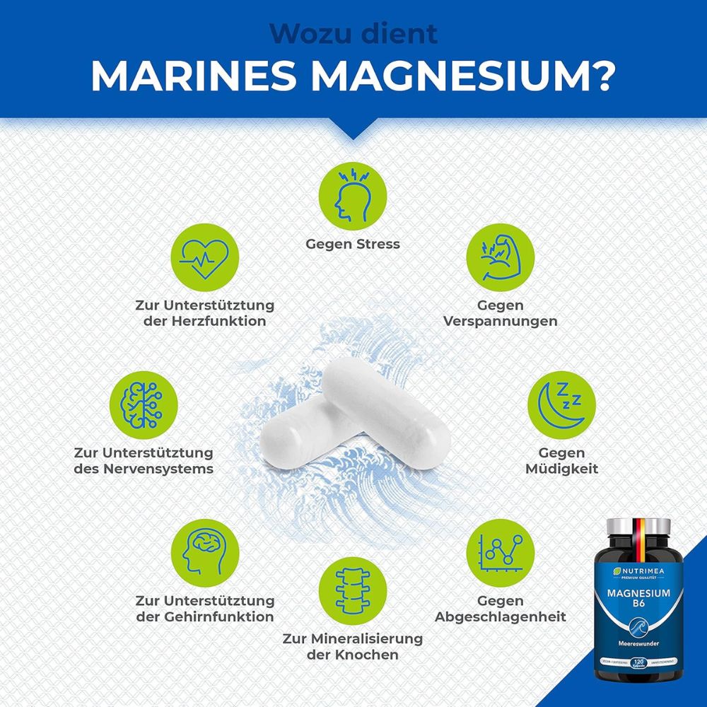 Nutrimea | Marines Magnesium  – 120 Kapseln