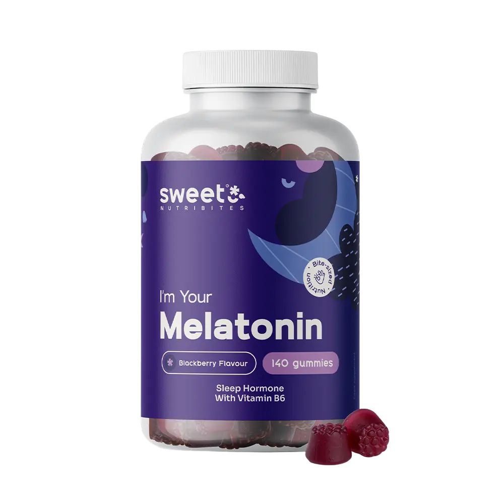 Sweet Nutribites | Melatonin 1 mg – Gummibonbons mit dem natürlichen Hormon - 140 Gummibonbons