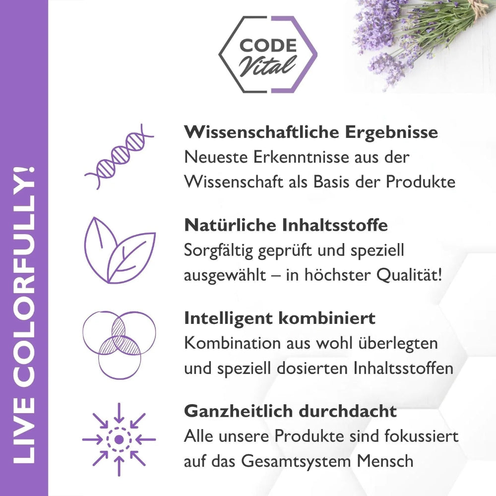 Code Vital | Melatonin - Lavendel- Baldrian Relax Spray - Für erholsamen SCHLAF