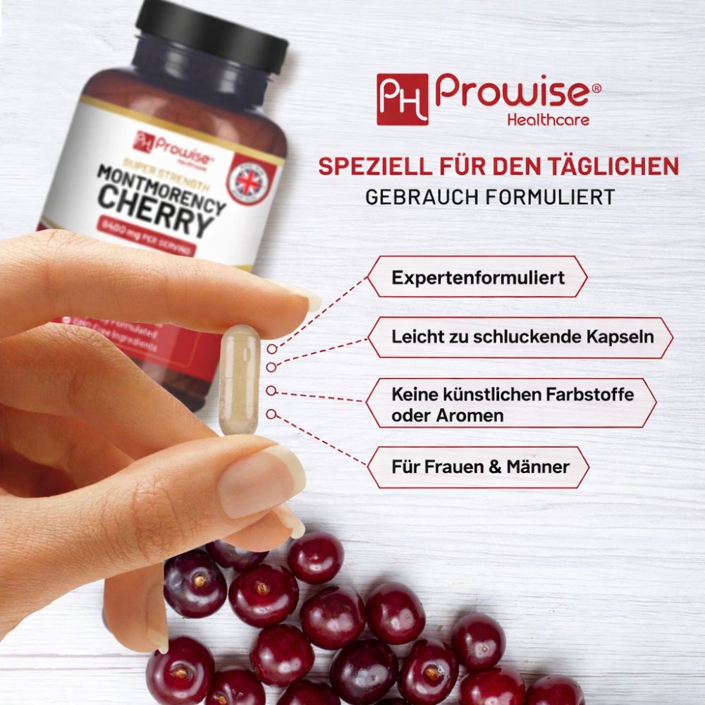 Prowise Healthcare | Montmorency Cherry 6400 mg - 200 Kapseln
