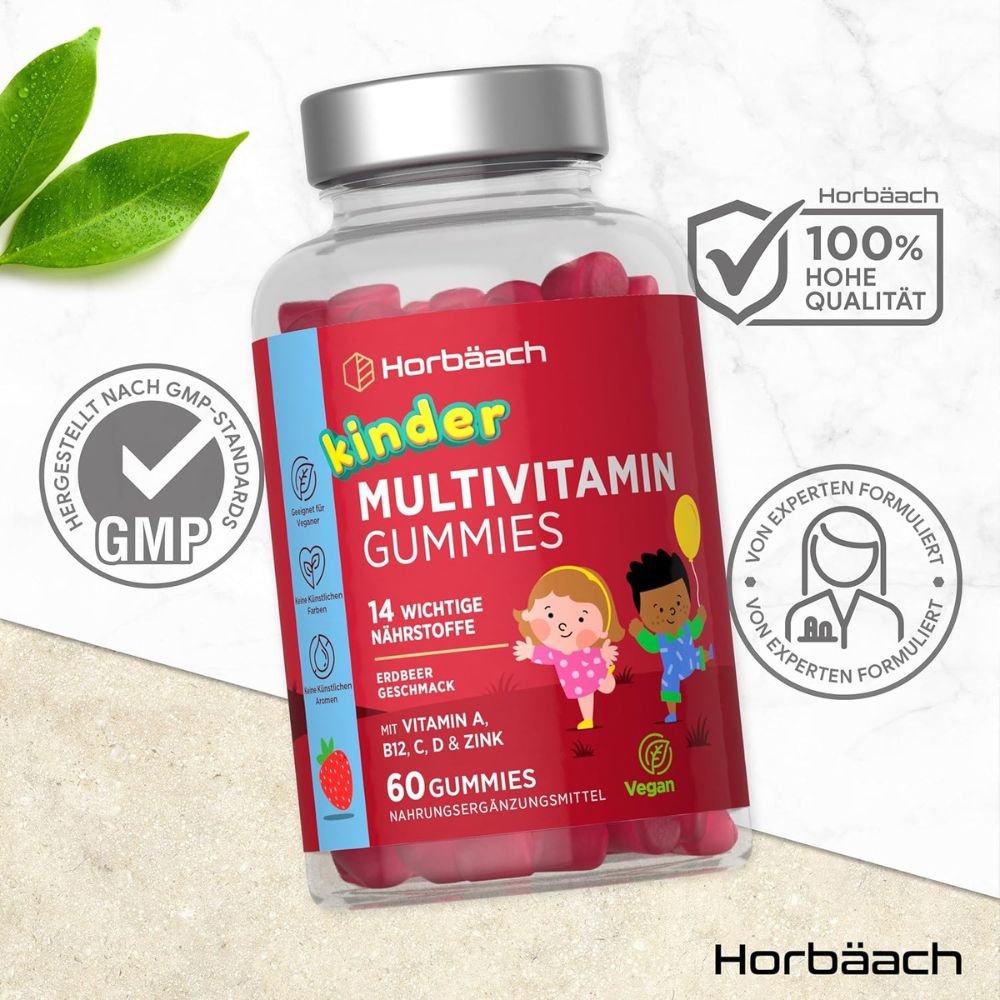Horbaach | Multivitamin Gummibärchen für Kinder