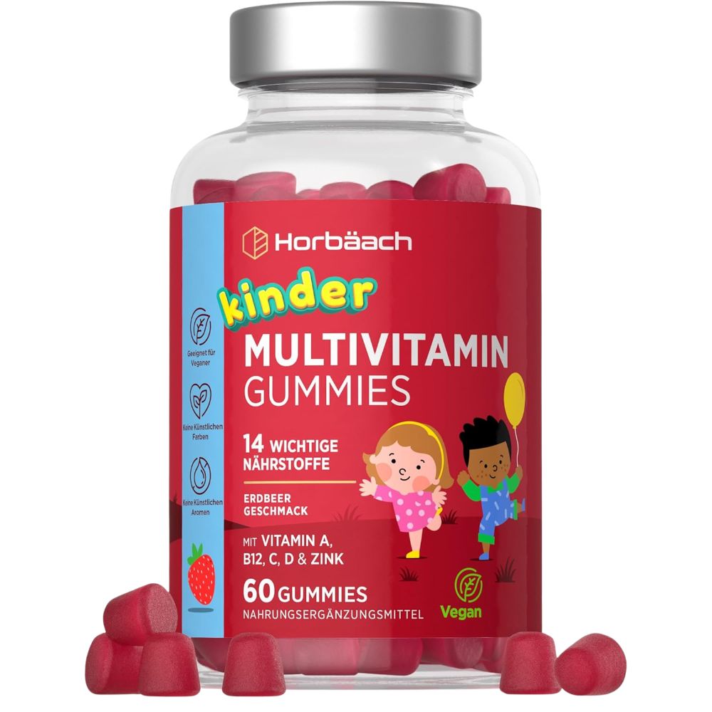Horbaach | Multivitamin Gummibärchen für Kinder