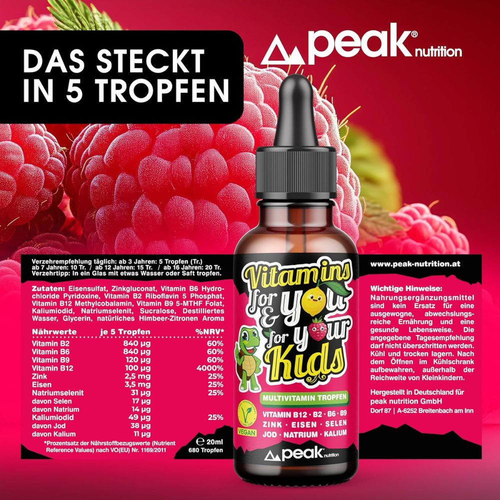 peak nutrition | Vitamins for You and your Kids Multivitamin Tropfen - 20 ml