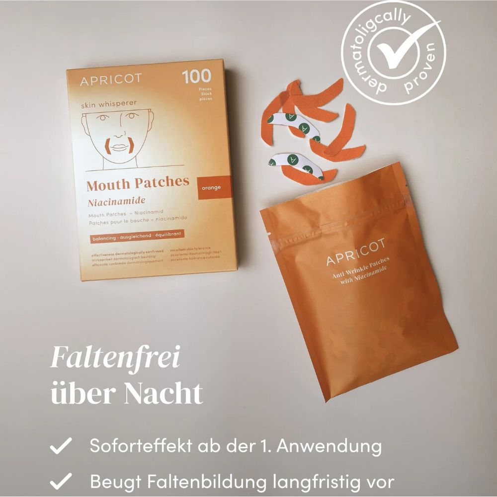 APRICOT | Mund Patches mit Niacinamid - 24 Stück Minipack