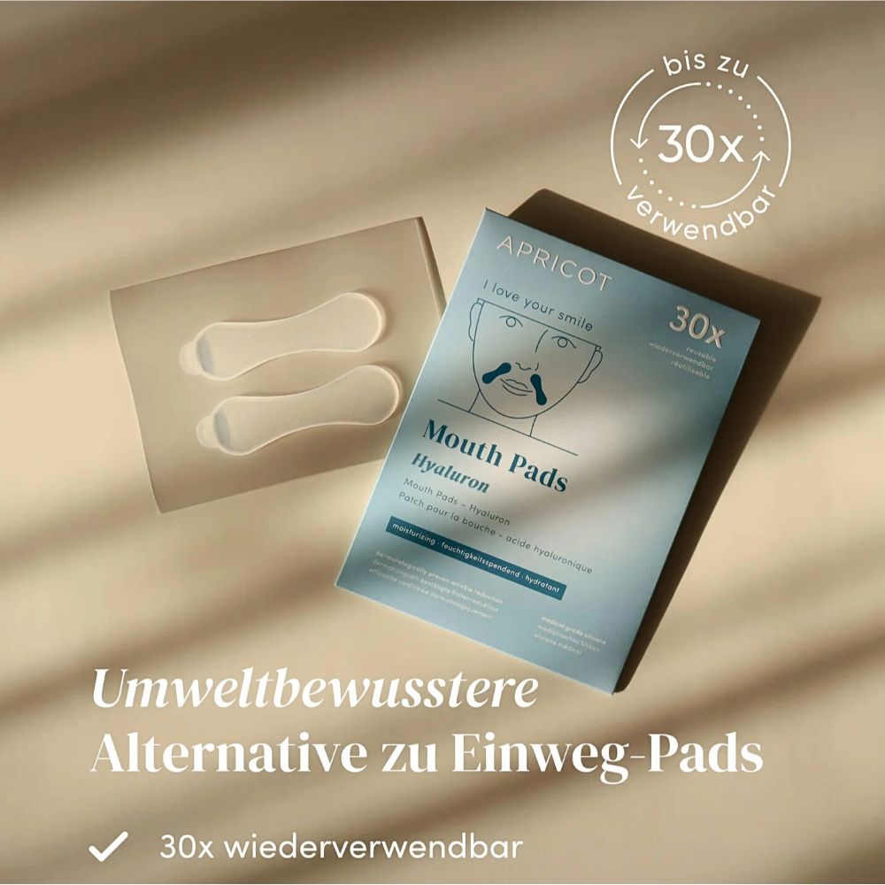 APRICOT I Mund Pads mit Hyaluron "I love your smile" - 30 Behandlungen