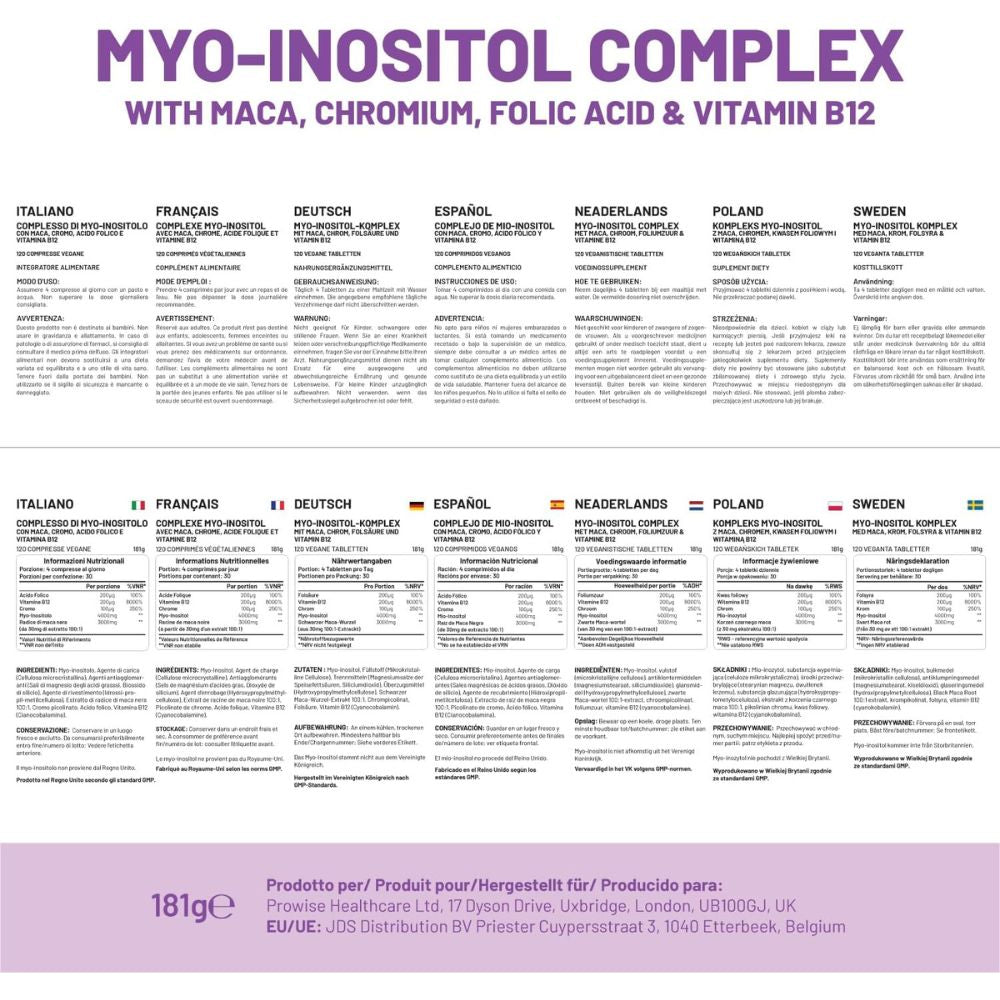 Prowise Healthcare | Myo-Inositol Komplex 7000 mg - 120 vegane Tabletten