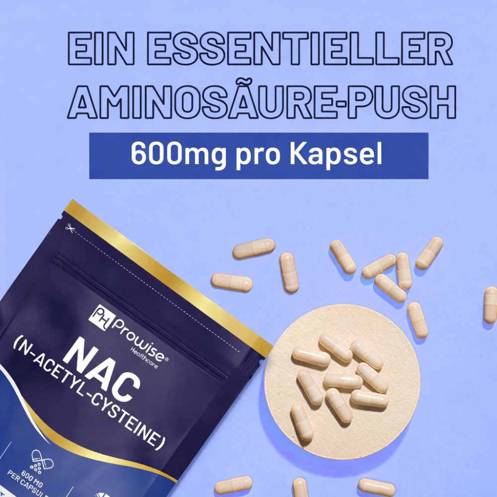 Prowise Healthcare | Vegan N-Acetyl-Cystein (NAC) 600 mg - 300 Kapseln