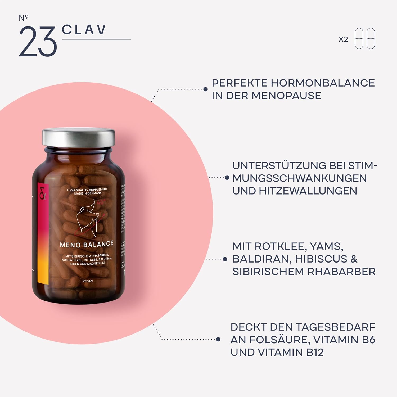 Clav | N°23 MENO BALANCE Hormonbalance ab 45+