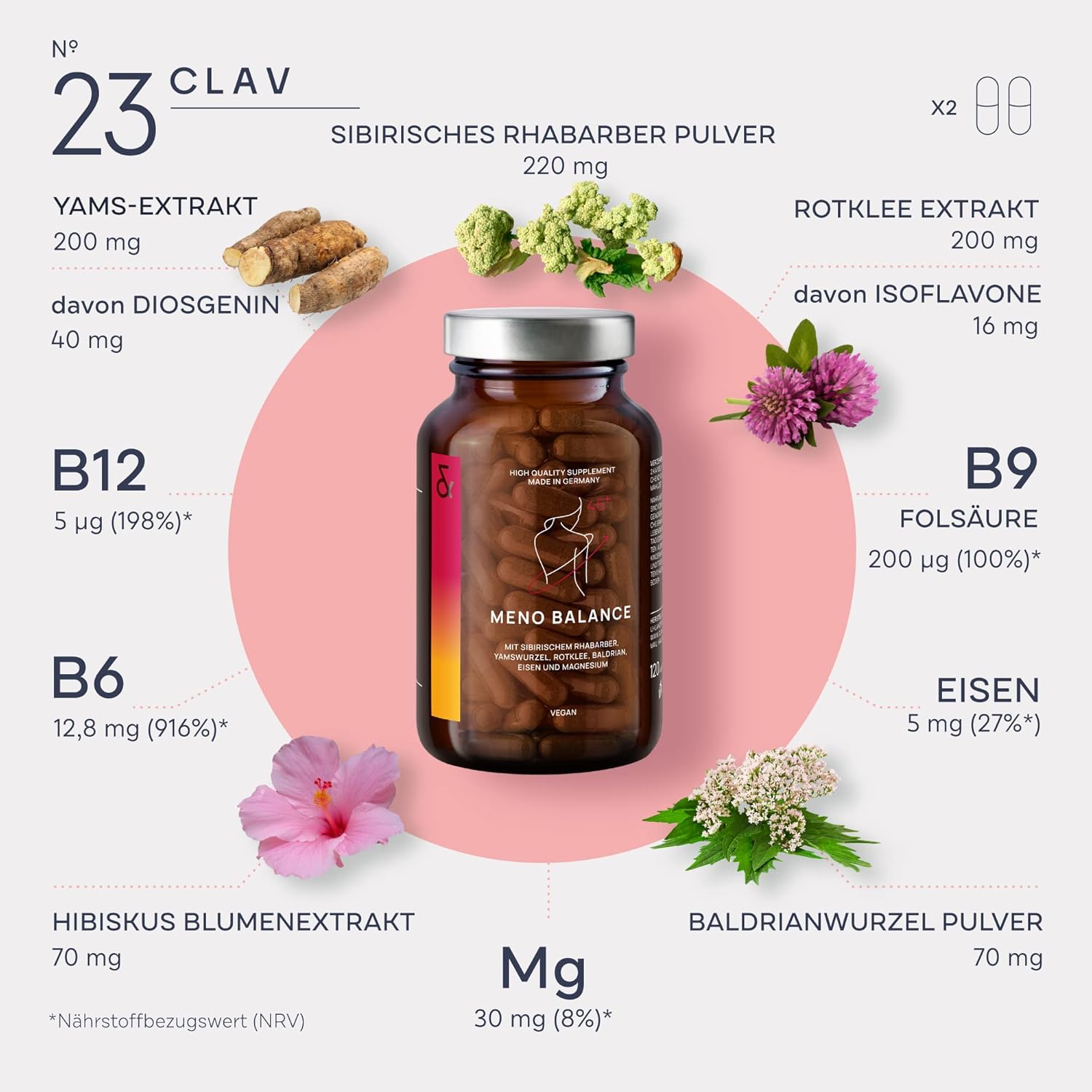 Clav | N°23 MENO BALANCE Hormonbalance ab 45+