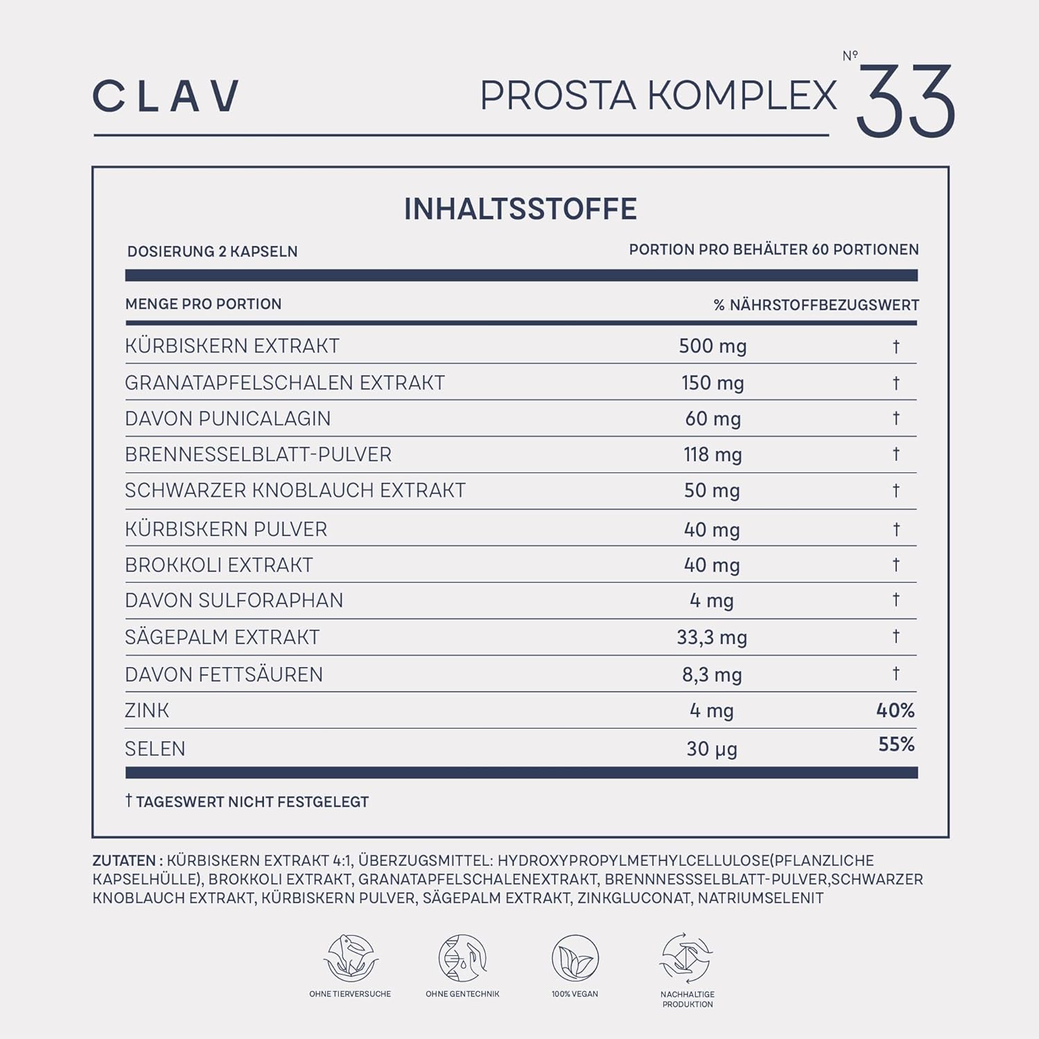 Clav | N°33 PROSTA Saw Palmetto Komplex