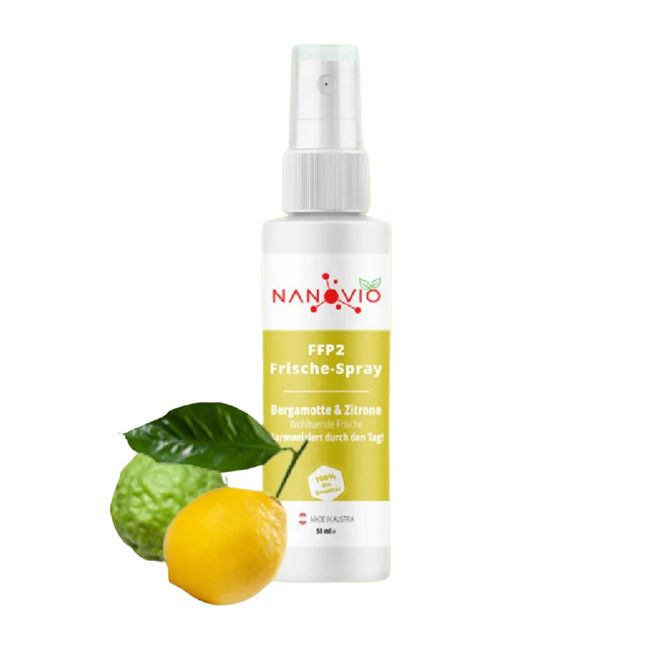 Nanovio | FFP2 Frische-Spray | 5 natürliche Duftnoten | 50ml