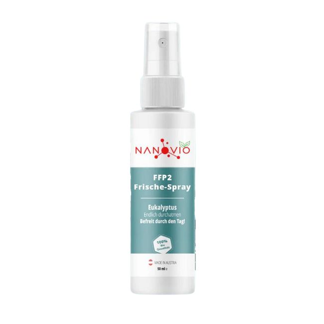 Nanovio | FFP2 Frische-Spray | 5 natürliche Duftnoten | 50ml