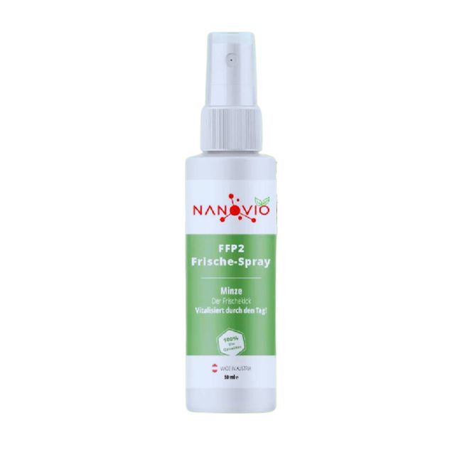 Nanovio | FFP2 Frische-Spray | 5 natürliche Duftnoten | 50ml