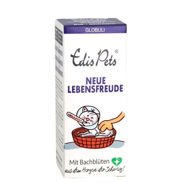 Edis Pets Neue Lebensfreude Bio Bachblüten Globuli für Katzen
