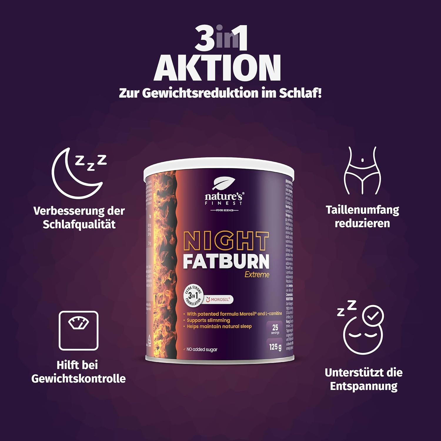 Nature's Finest I Night FatBurn Extreme I Fettverbrennen während dem Schlaf