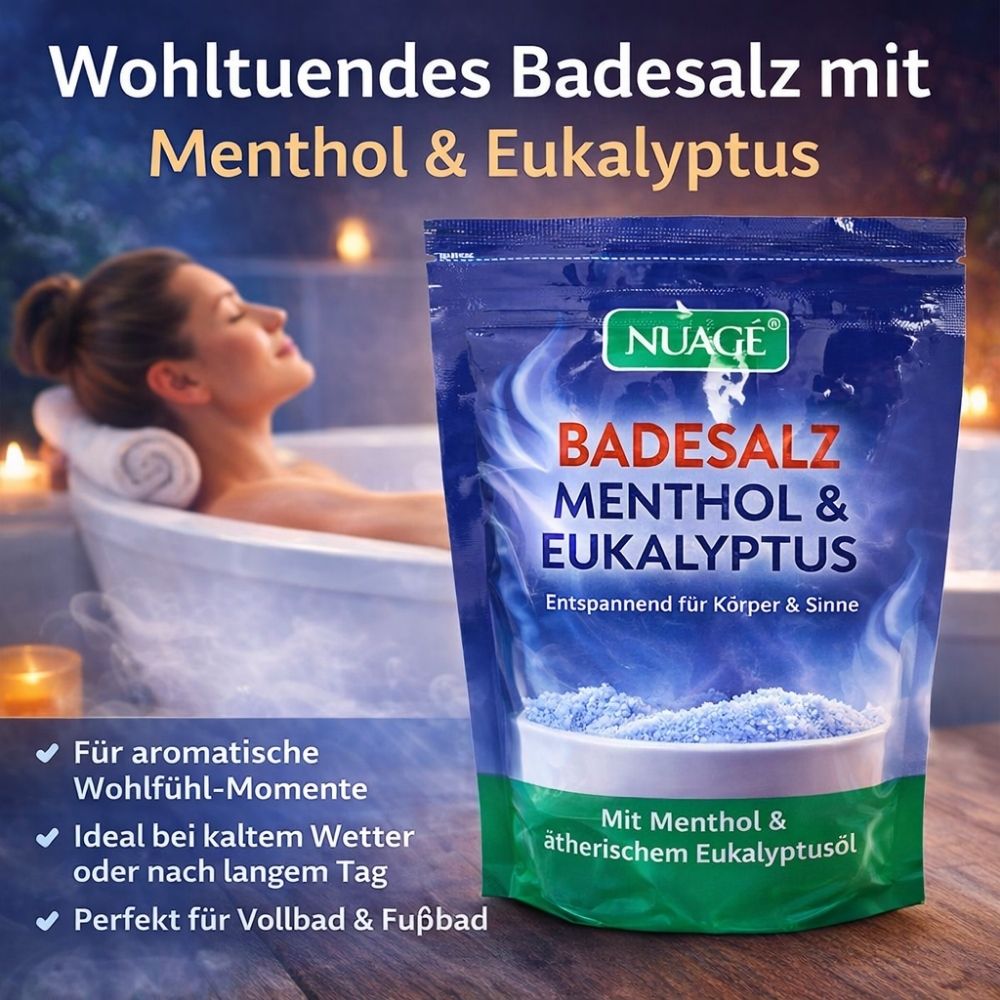 Nuagé | Badesalz Menthol & Eucalyptus - 450g