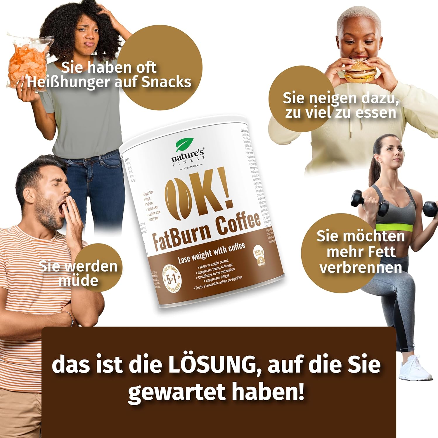 Nature's Finest I OK!FatBurn Coffee I Kaffee zum Fettverbrennen