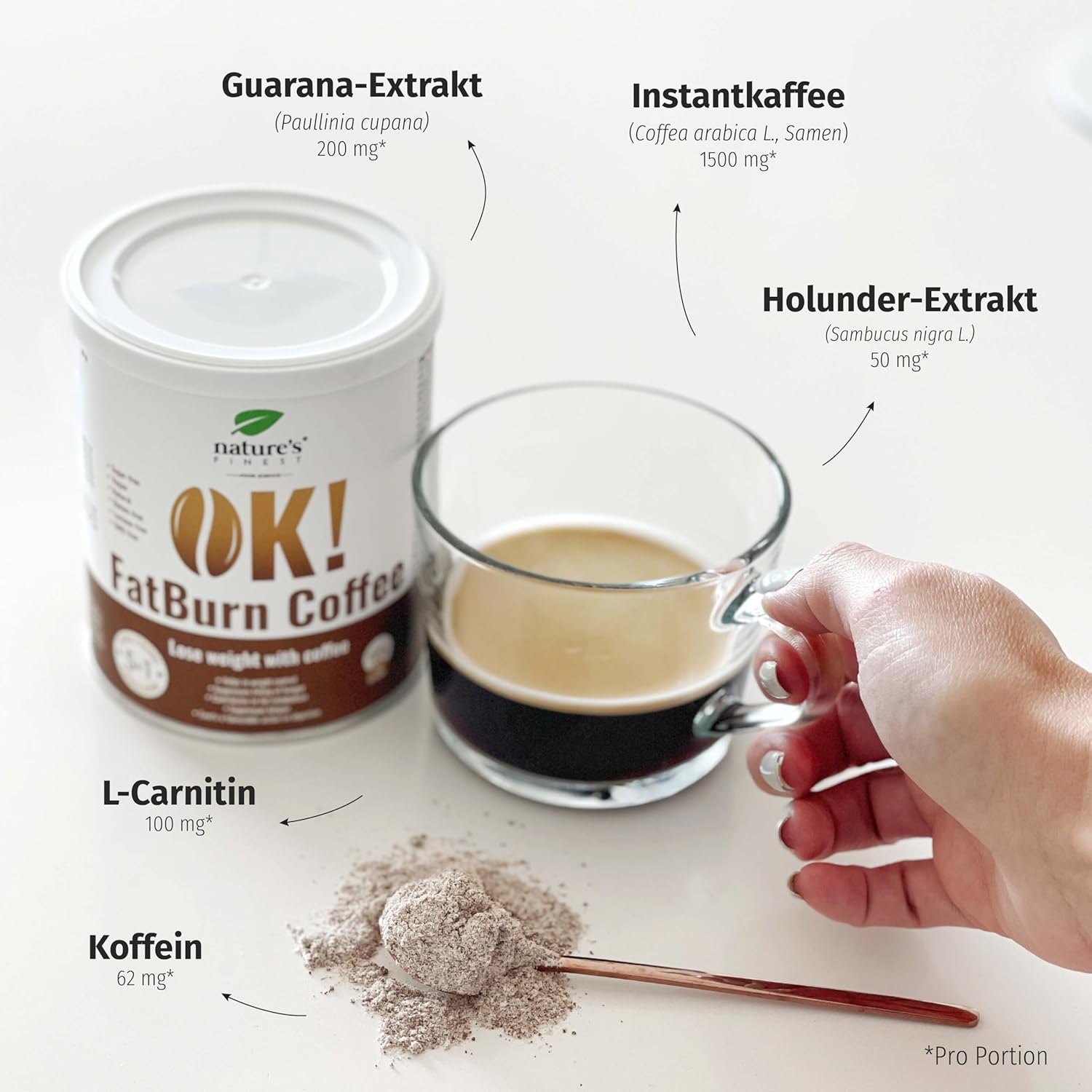 Nature's Finest I OK!FatBurn Coffee I Kaffee zum Fettverbrennen
