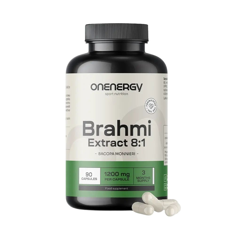 OnEnergy | Brahmi 1200 mg - Lernen, Konzentration und Denkfähigkeit - 90 Kapseln