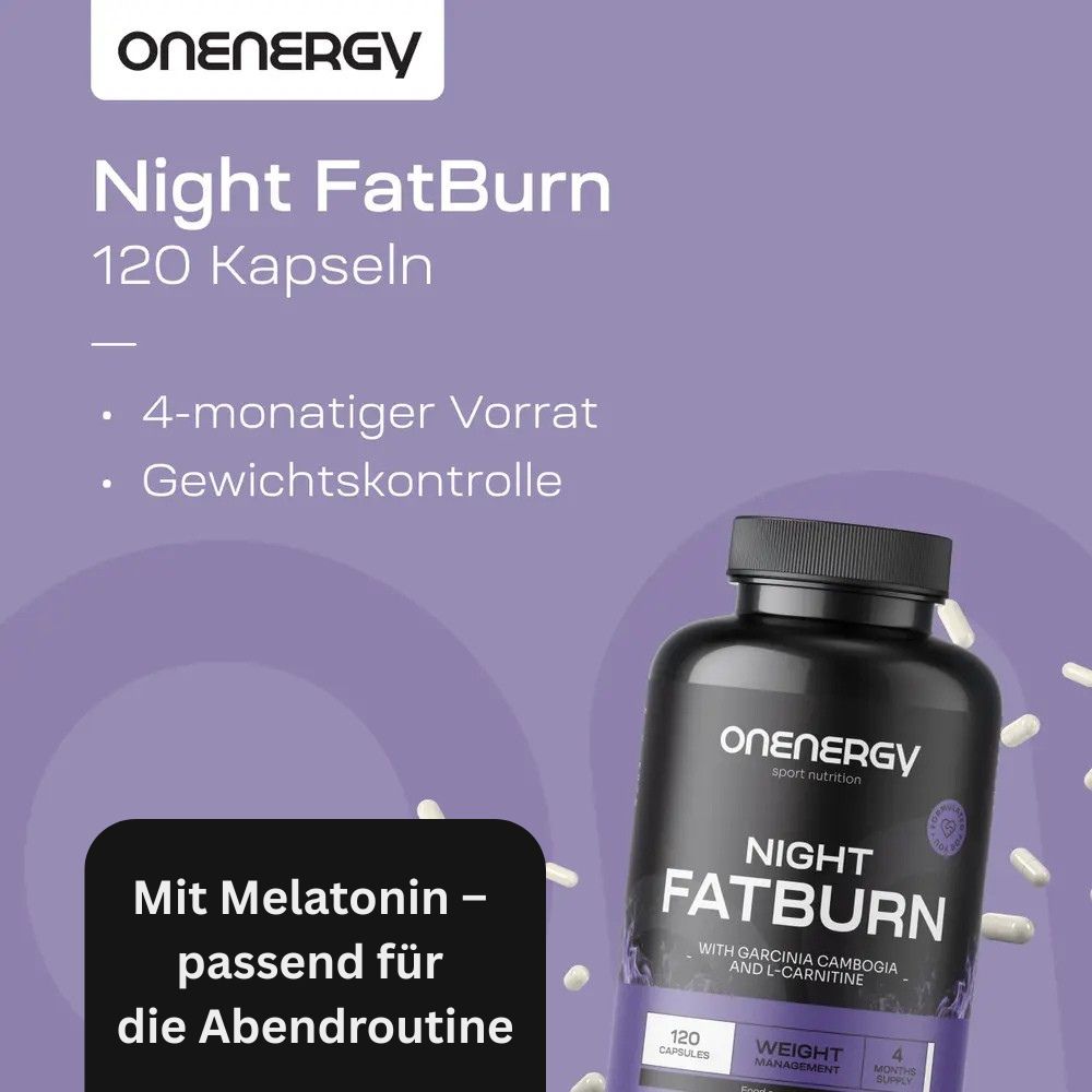 OnEnergy | Night FatBurn um den Appetit zu reduzieren - 120 Kapseln