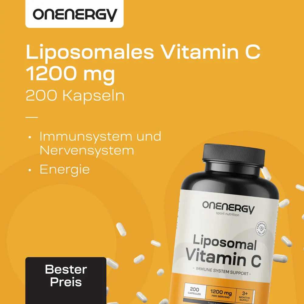 OnEnergy | Liposomales Vitamin C 1200 mg - 200 Kapseln