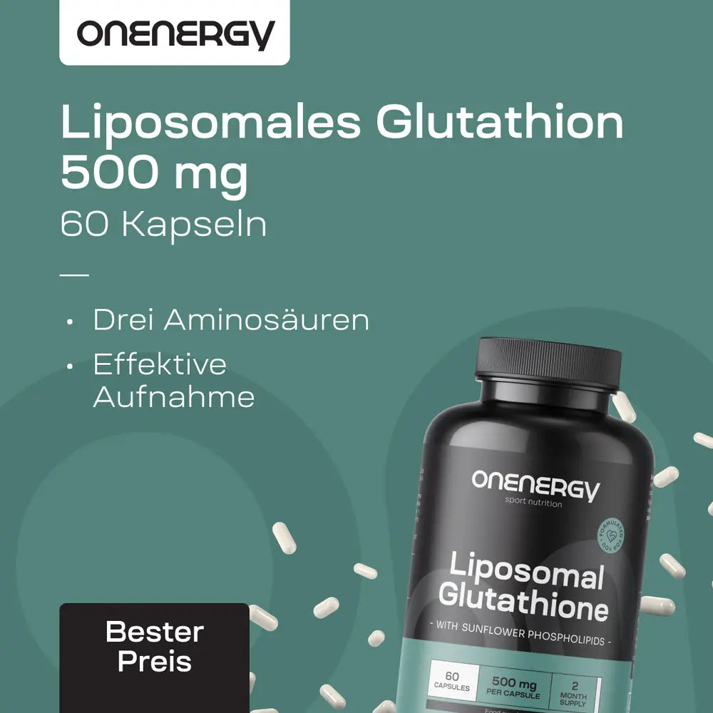 OnEnergy | Liposomales Glutathion 500 mg - 60 Kapseln