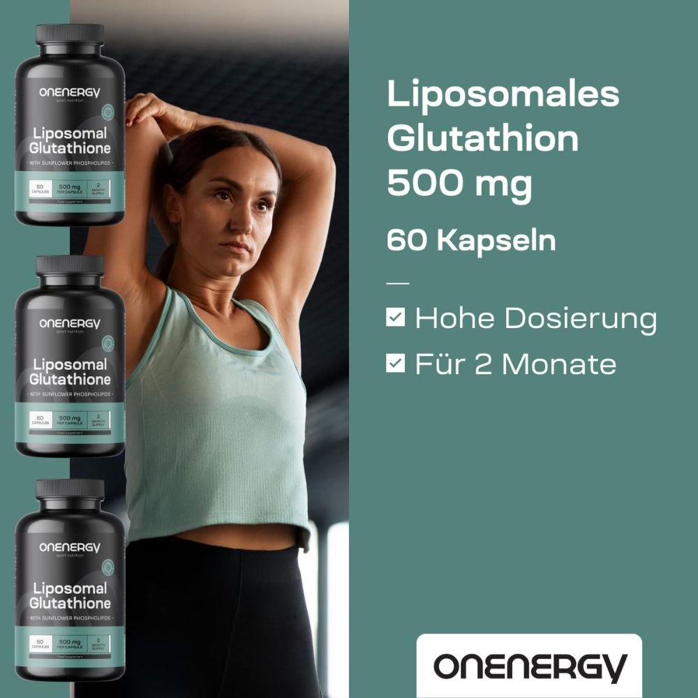 OnEnergy | Liposomales Glutathion 500 mg - 60 Kapseln