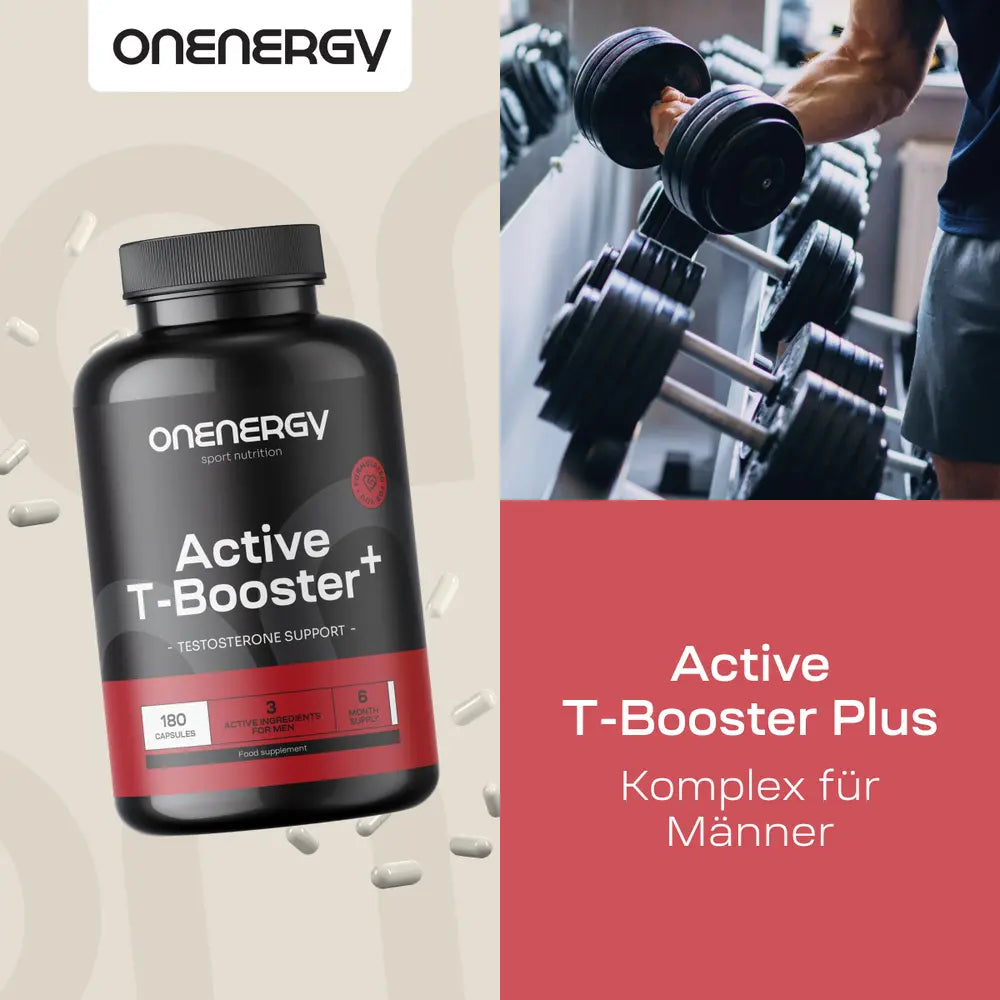OnEnergy | Active T-Booster Plus – Komplex für Männer - 180 Kapseln