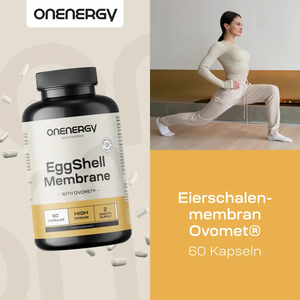 OnEnergy | Eierschalenmembran Ovomet® für einen aktiven Alltag - 60 Kapseln