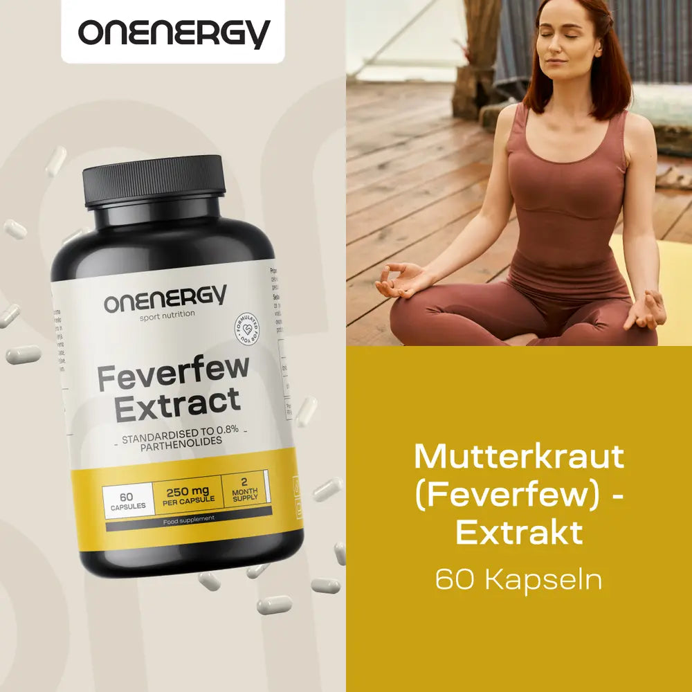 OnEnergy | Mutterkraut (Feverfew) – Extrakt - 60 Kapseln