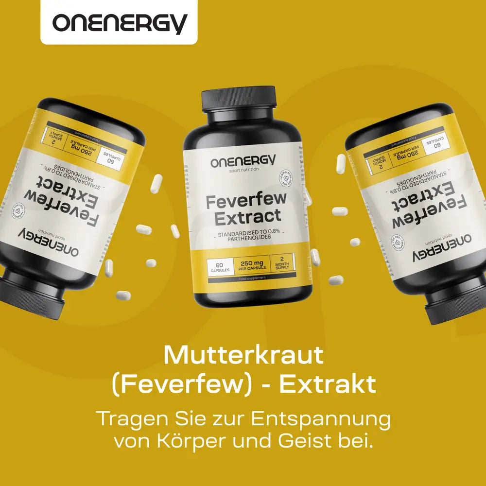 OnEnergy | Mutterkraut (Feverfew) – Extrakt - 60 Kapseln