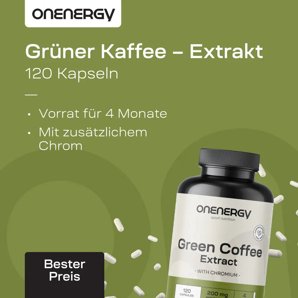 OnEnergy | Grüner Kaffee – Extrakt - 120 Kapseln