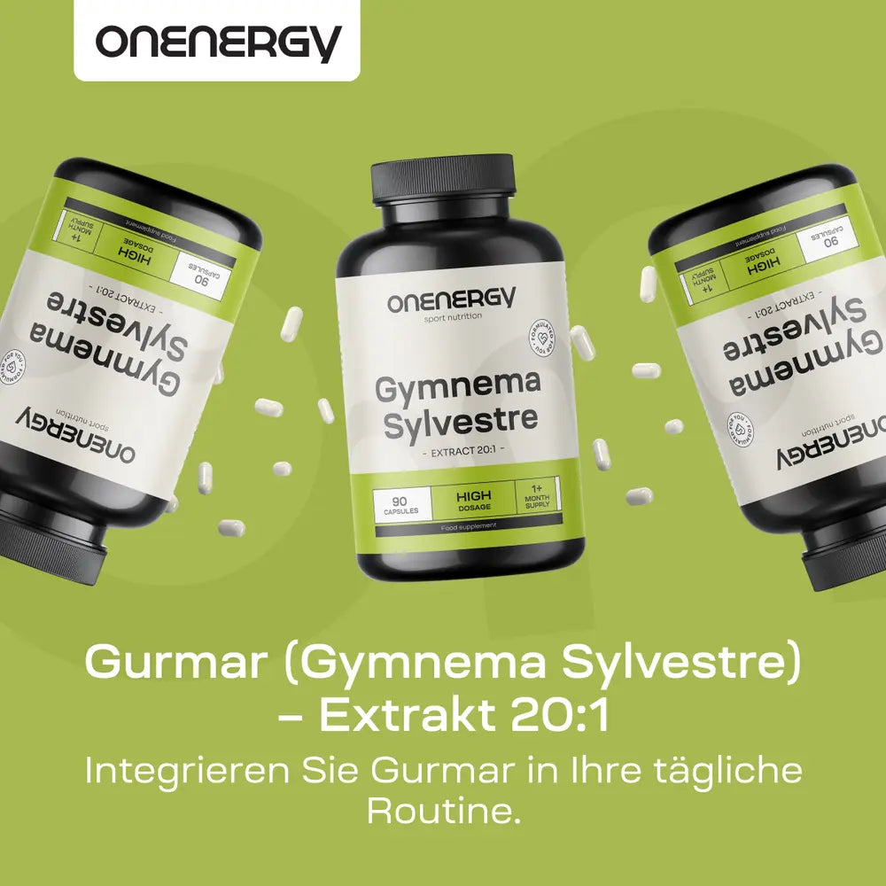 OnEnergy | Gurmar (Gymnema Sylvestre) – Extrakt 20:1 - 90 Kapseln