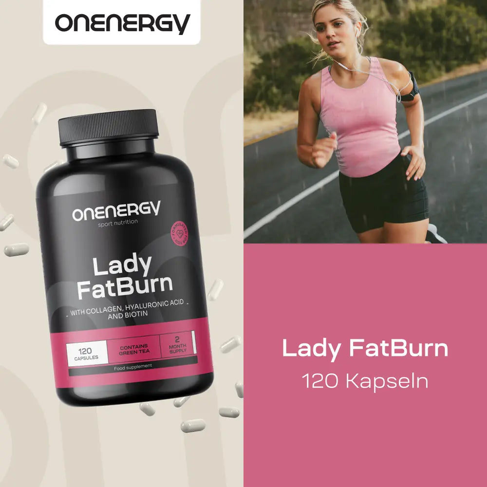 OnEnergy | Lady FatBurn zur Unterstützung der weiblichen Schönheit - 120 Kapseln