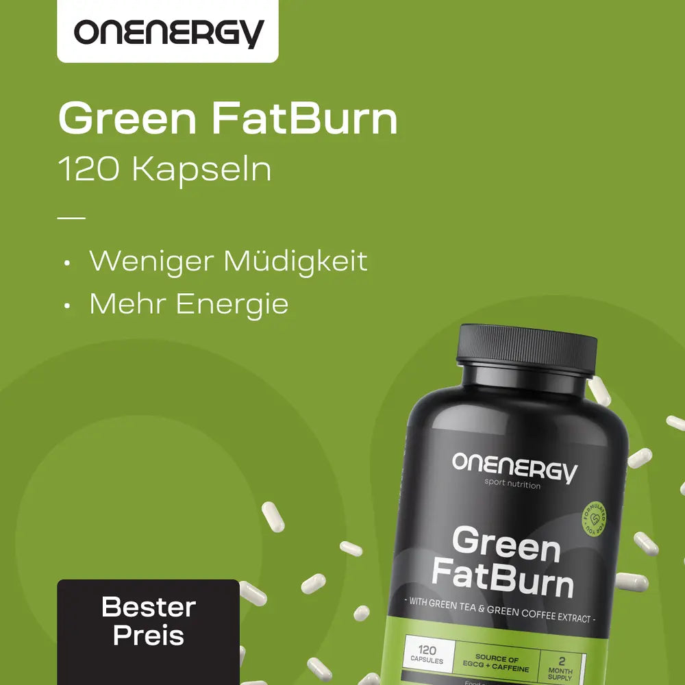 OnEnergy | Green FatBurn mit grünen Tee und grünen Kaffee - 120 Kapseln