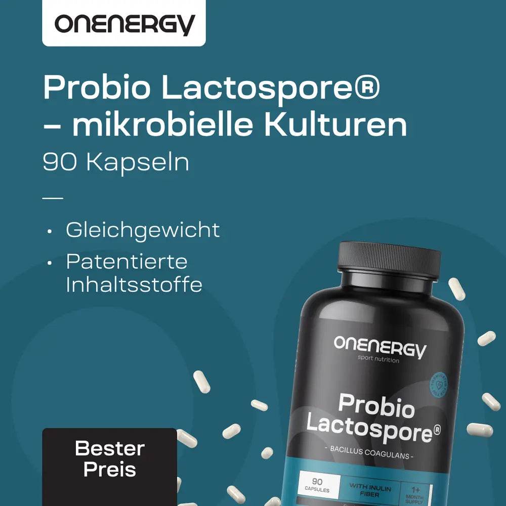 OnEnergy | Probio Lactospore® – mikrobielle Kulturen mit Inulin – 90 Kapseln
