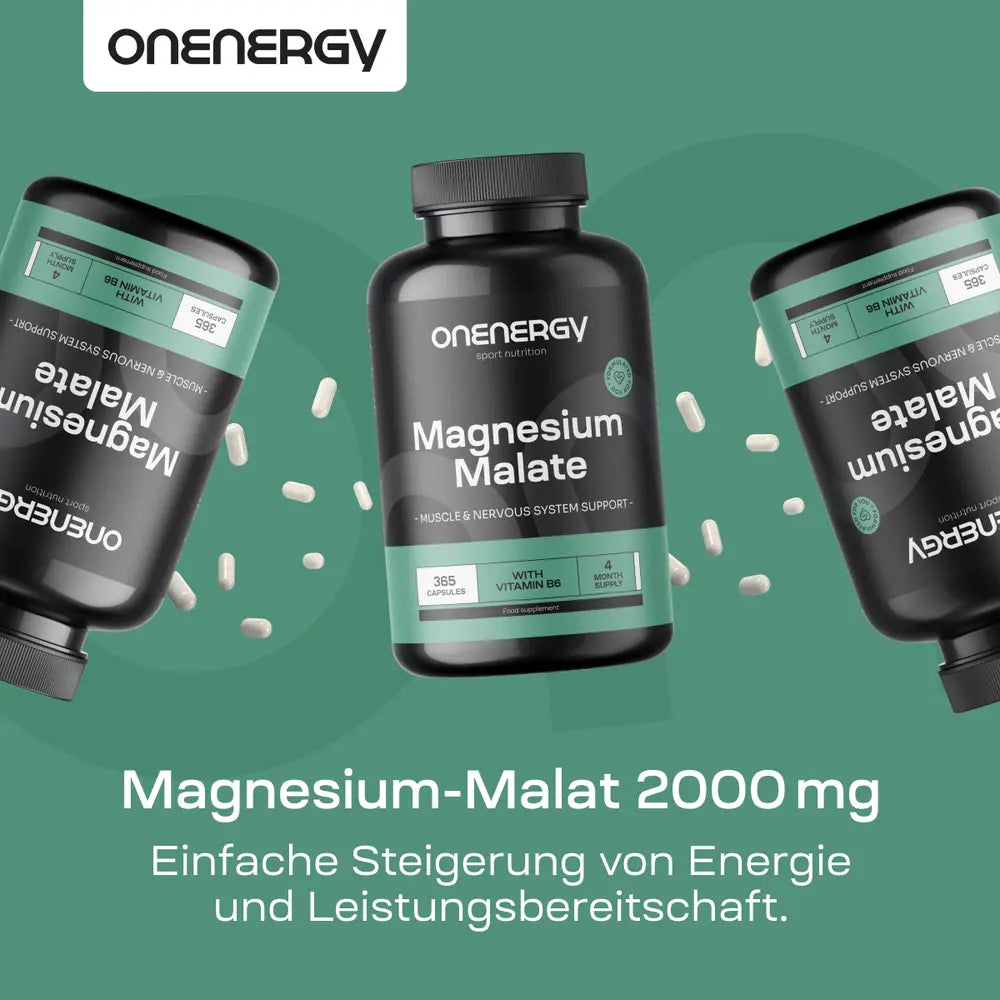 OnEnergy | Magnesium-Malat 2000 mg - 365 Kapseln