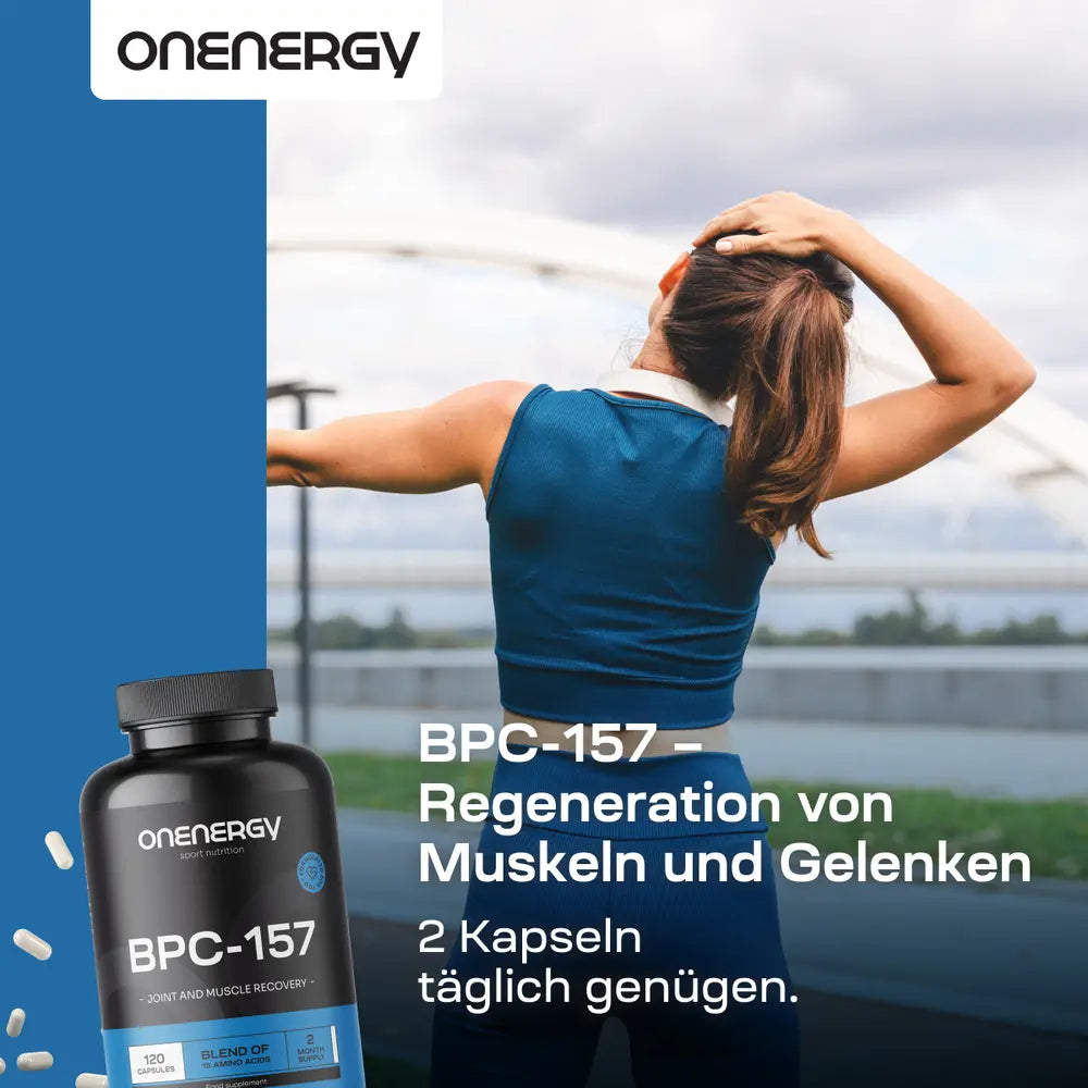 OnEnergy | BPC-157 Futupeptid-Mischung – Aminosäuren-Komplex - 120 Kapseln