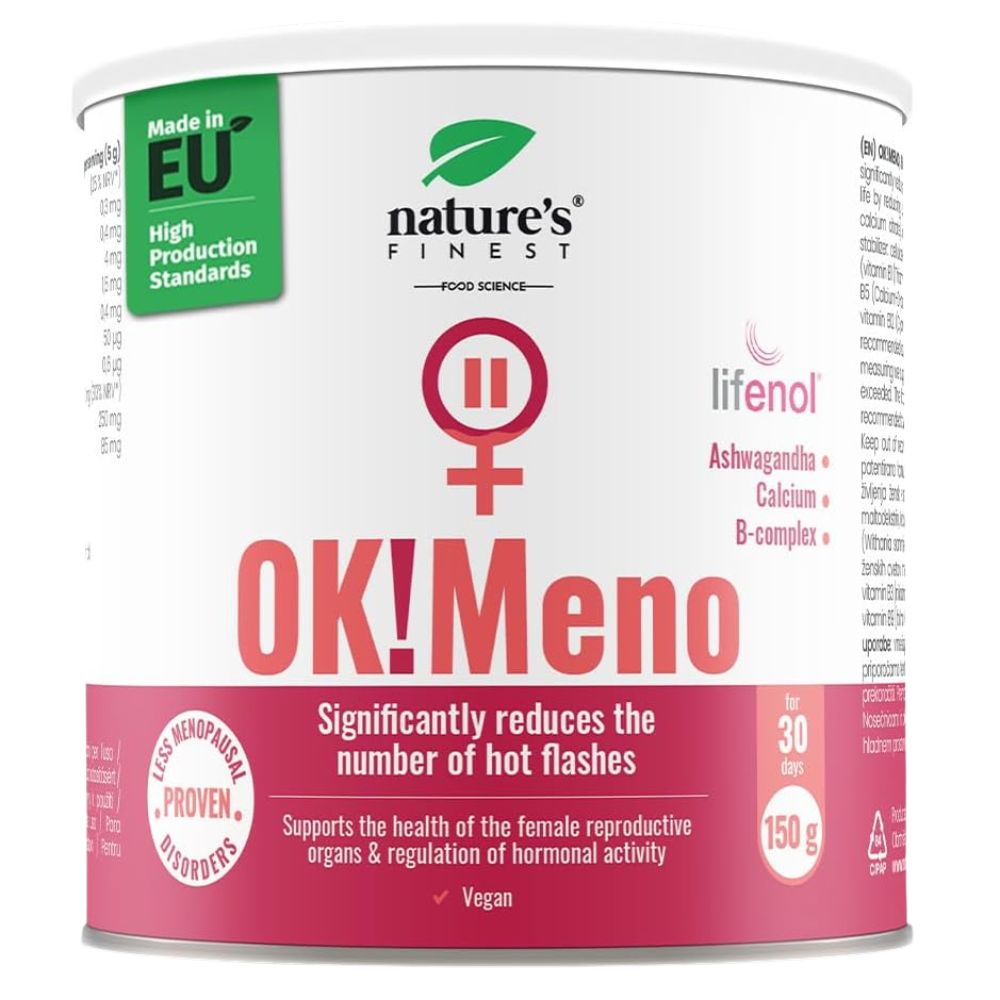 Nature's Finest | OK!Meno – Menopause-Komplex mit Lifenol®, Ashwagandha & B-Vitaminen – 150 g
