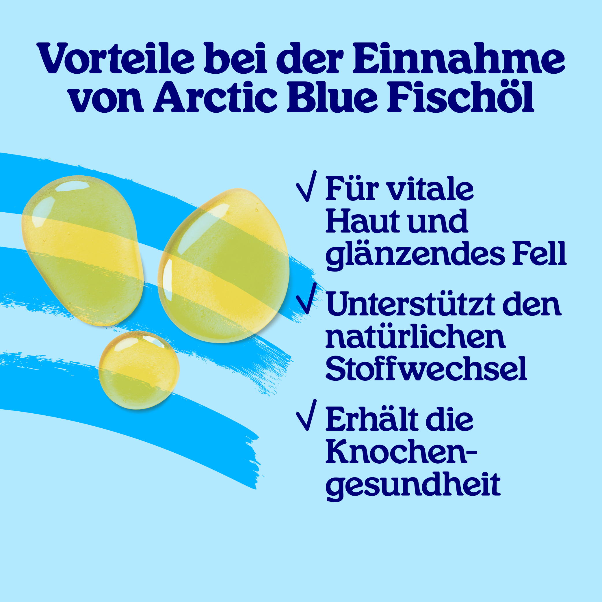 Arctic Blue Omega 3 Fischöl für Hunde & Katzen