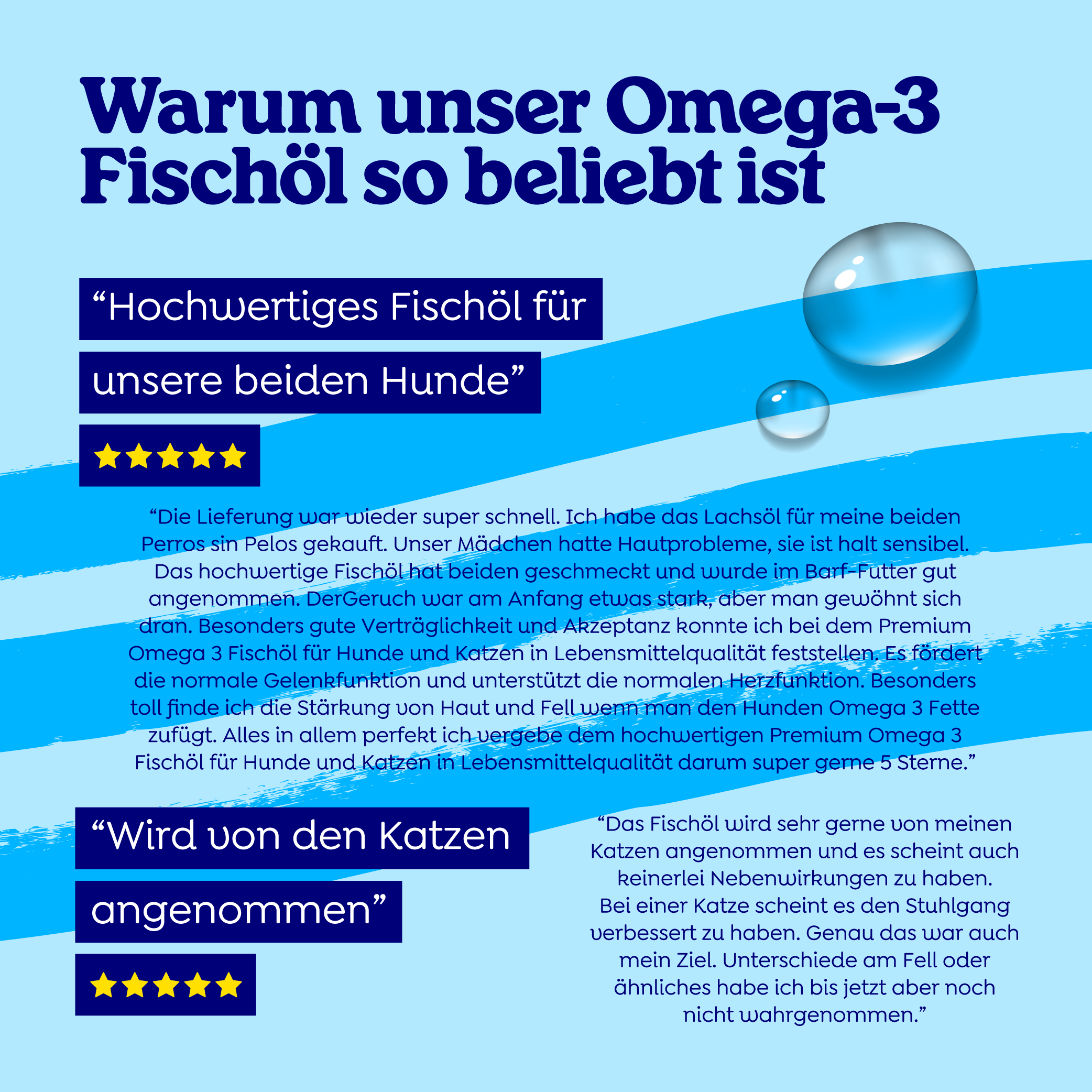 Arctic Blue Omega 3 Fischöl für Hunde & Katzen