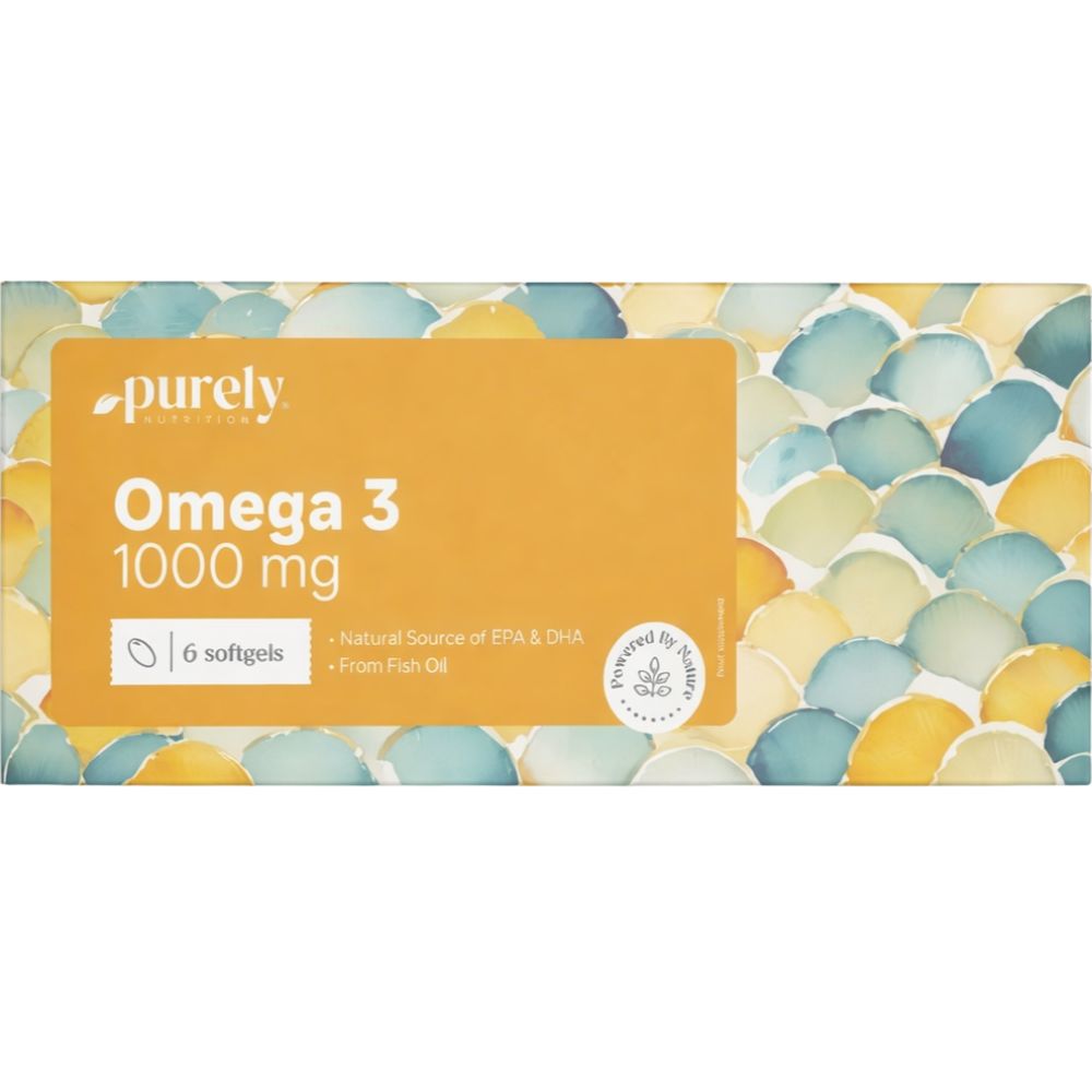 Purely | Omega-3 1000 mg – aus Fischöl - 60 Weichkapseln
