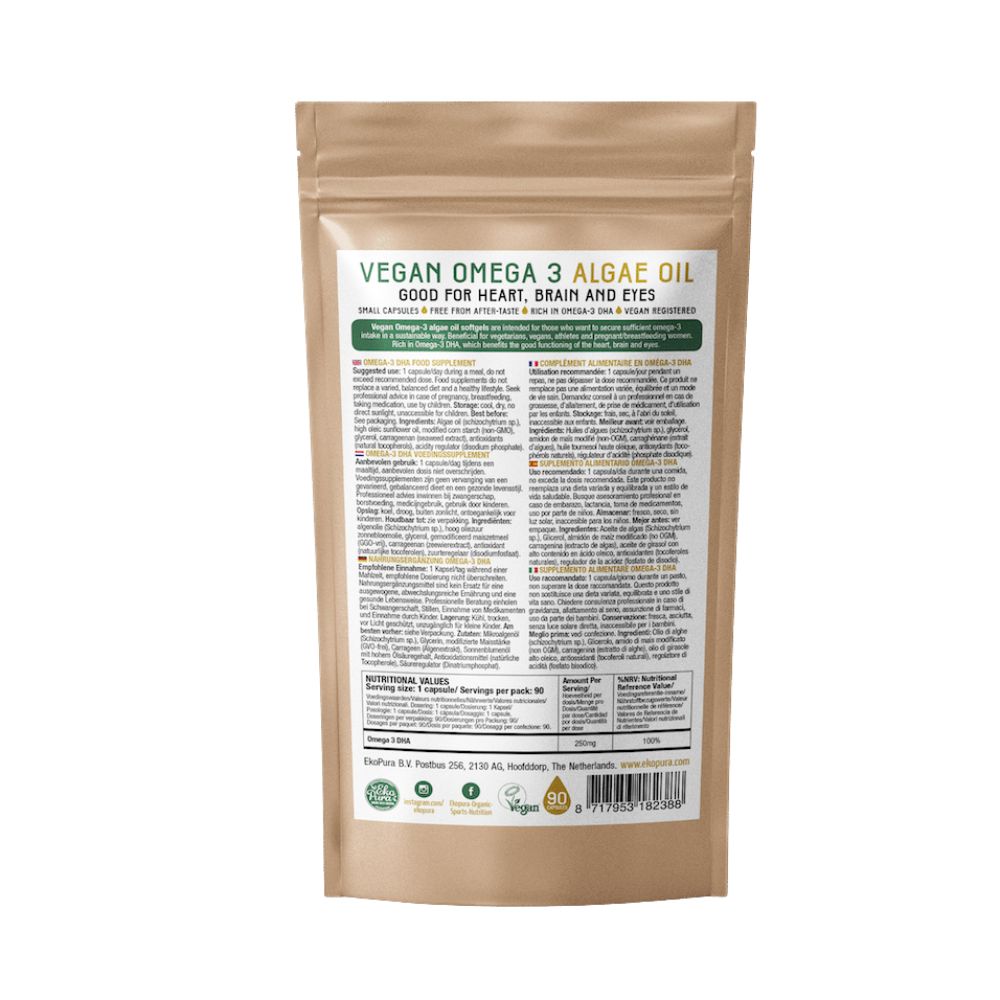 Ekopura Nutrition | Vegan Omega 3 Algenöl - 90 Drops
