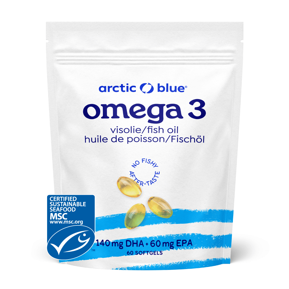 Arctic Blue | Omega 3 DHA- und EPA-Fischöl - MSC (60 kleine Kapseln)