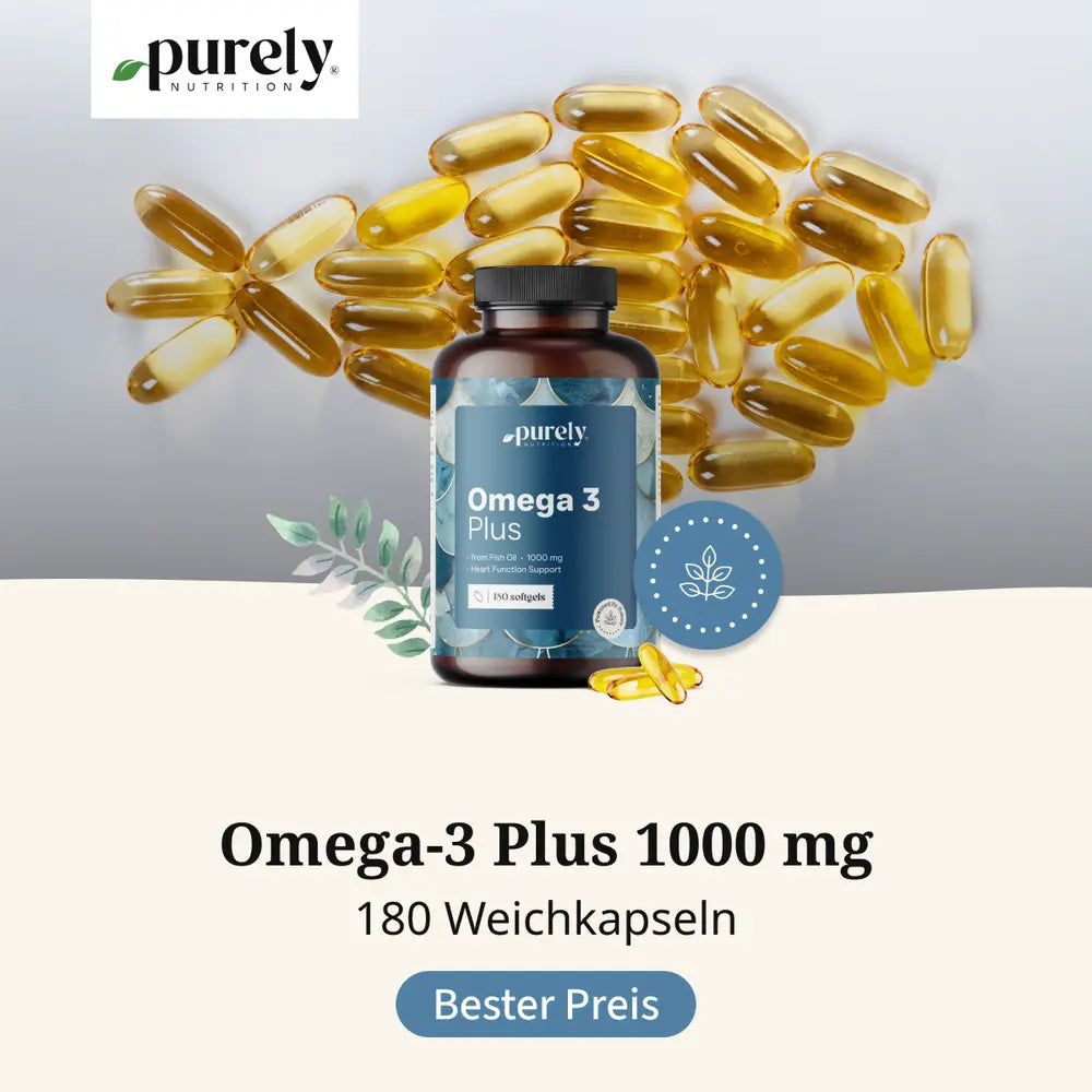 Purely | Omega-3 Plus 1000 mg - 180 Weichkapseln