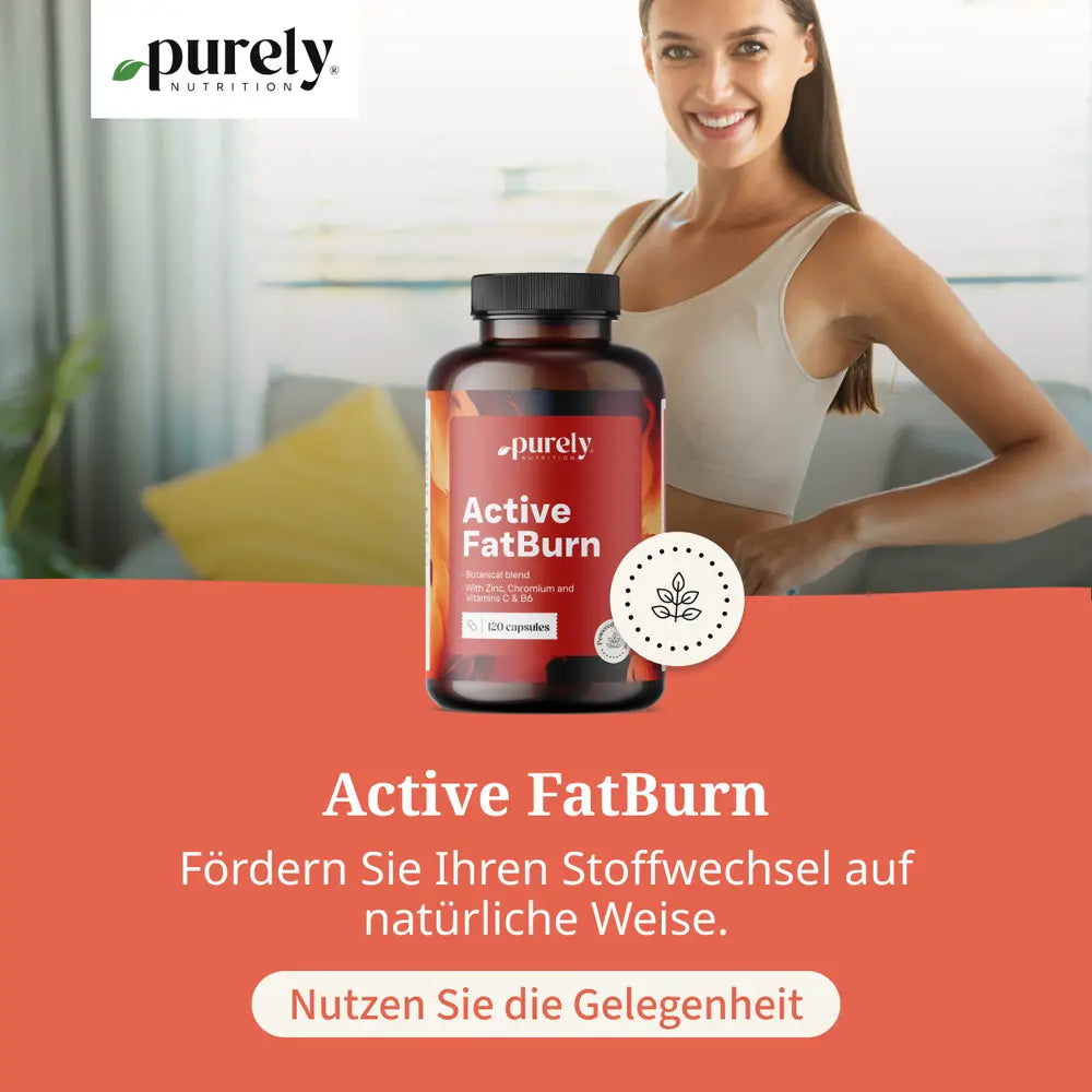 Purely | Active FatBurn für Gewichtskontrolle - 120 Kapseln
