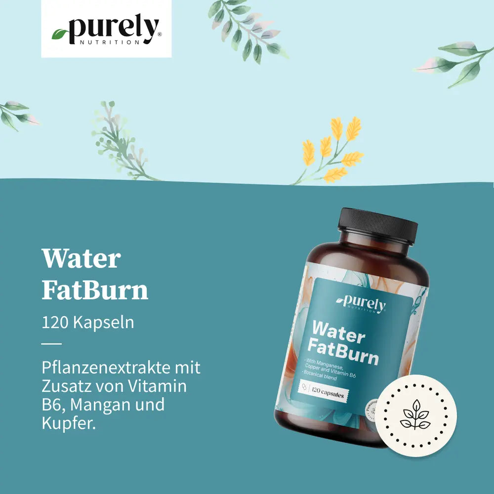 Purely | Water FatBurn für die Flüssigkeitsbalance - 120 Kapseln