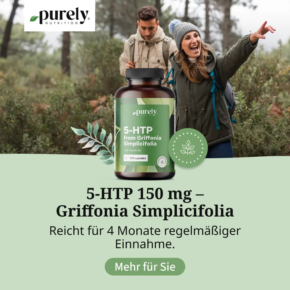 Purely | 5-HTP 150 mg – Griffonia simplicifolia - 120 Kapseln