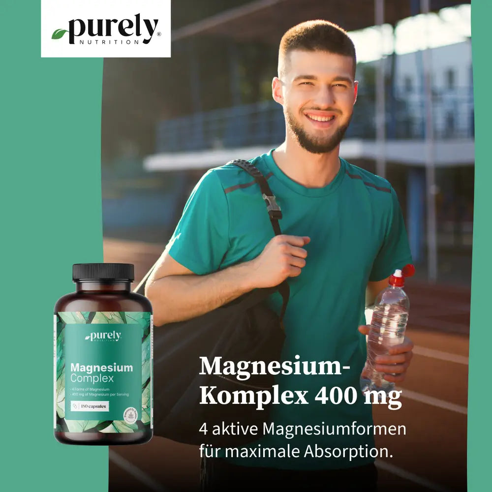 Purely | Magnesiumkomplex 400 mg - 180 Kapseln